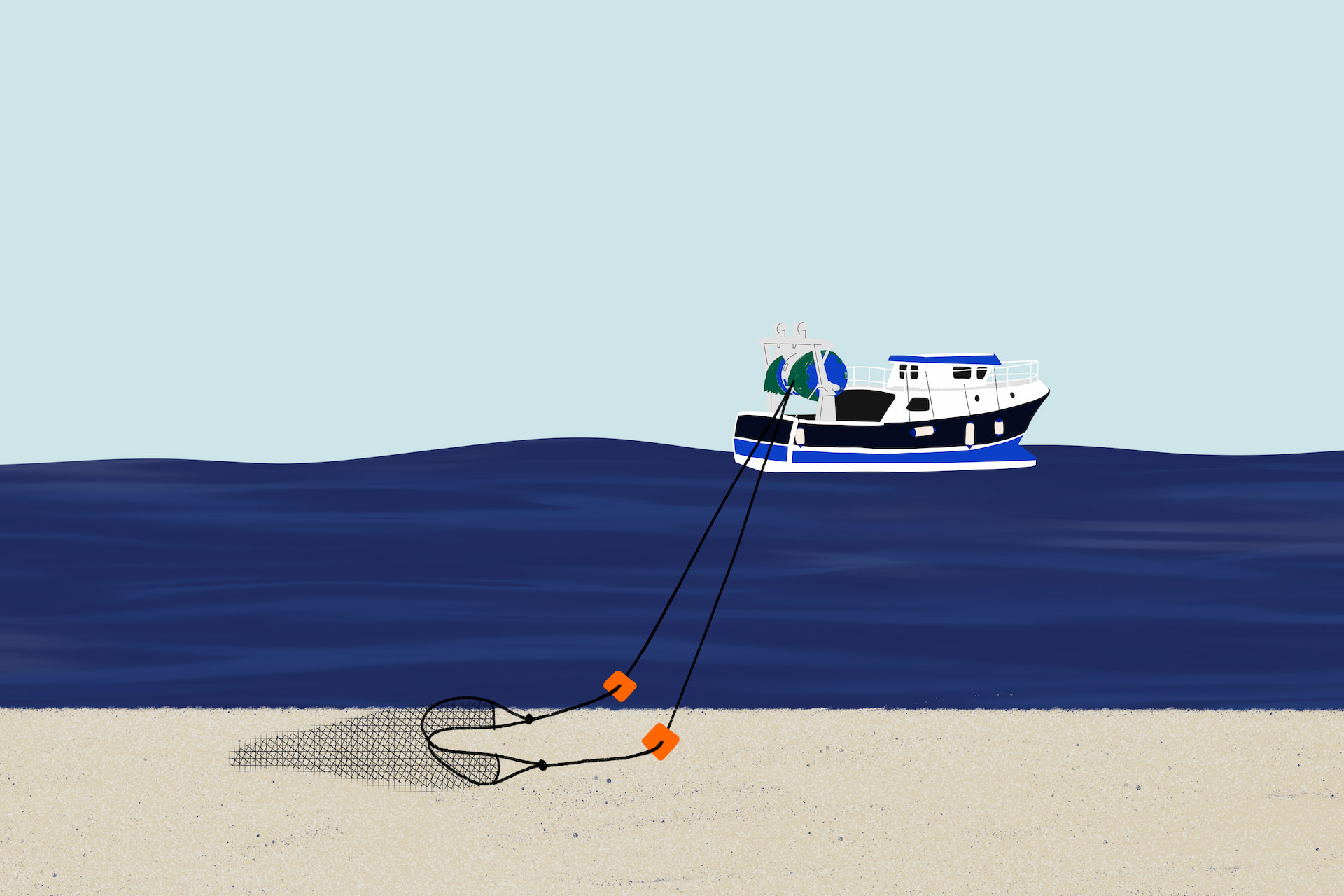 Pêche au chalut de fond